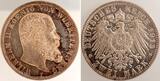 Deutschland  2 Mark 1913 F Württemberg PP- Proof-, leichte Schäden J 174 Wilhelm II Polierte Platte-