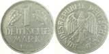 Deutschland  Variante 1 Mark 1 DM 1955 G ss mit Punkt J 385 sehr schön