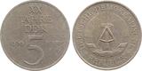 Deutschland 1969 Fehlprägung 5 Mark DDR 2 x Randinschrift gegenläufig vorzüglich