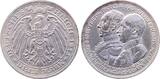 Deutschland  3 Mark 1915 A Jahrhundertfeier Mecklenburg-Schwerin J 88 Friedrich Franz IV prägefrisch/stempelglanz