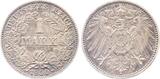 Deutschland  1 Mark 1900 J vorzüglich/stempelglanz herrl leicht Patina !