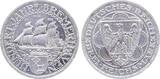 Deutschland 1927 3 Reichsmark Bremerhaven Polierte Platte, leicht berührt
