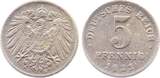 Deutschland  5 Pfennig 1921 D J 297 prfr prägefrisch