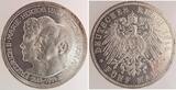 Deutschland  5 Mark Anhalt Silberne Hochzeit 1914 A vz/stgl Sonderpreis Friedrich II