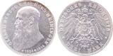 Deutschland  3 Mark Georg II Sachsen-Meiningen 1915 auf den Tod d Herzogs Georg II f.prfr/f.stgl