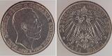 Deutschland  3 Mark Karl Günther Schwarzburg-Sondershausen 1909A Karl Günther f.prfr/f.stgl