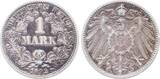 Deutschland  1 Mark 1892 G J 017 ss dunkle Patina sehr schön