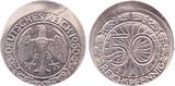 Deutschland  Fehlprägung 50 Pfennig 1930A dezentriert J324 extrem selten! vorzüglich