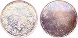 Deutschland  Probe der Wappenseite 50 Pfennig 1877 D einseitig Sillber Polierte Platte
