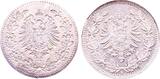 Deutschland  Probe 50 Pfennig Münzzeichen E Ag 900 Rückseite incus RRR
