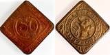 Deutschland  50 Cent 1915 Gent, ss/vz französische Prägung