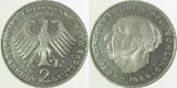 Deutschland 2 DM Variante 2 Mark 1973D Heuss EPA 13v1 alte Randschrift Polierte Platte