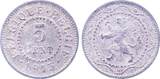 5 Cent 1915 Belgien JN608 niederländische und franz. Schrift sehr schön