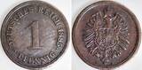 Deutschland  1 Pfennig 1885 E J 001 ss+ sehr schön+