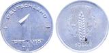 Deutschland  Fehlprägung1 Pfennig DDR 1949 A Lichterader Prägung vorzüglich