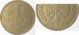Deutschland 1 DM Variante 1 Mark 1950 G Münzzeichen doppelt! J 385 vorzüglich/stempelglanz