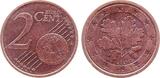 Deutschland 2 Cent 2 C verdrehte Sterne 2002J, mit geringsten Berührungen vorzüglich/stempelglanz