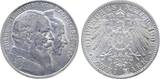Deutschland  2 Mark 1906 G Baden Goldene Hochzeit J 34 kl. Fleck Friedrich vorzüglich+