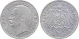 Deutschland  3 Mark Baden 1910 G ss/vz beginnende Patina Friedrich sehr schön/vorzüglich
