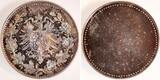 Deutschland  Probe der Wappenseite 50 Pfennig 1877 D einseitig Sillber Polierte Platte