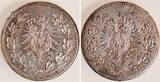 Deutschland  Probe 50 Pfennig Münzzeichen E Ag 900 Rückseite incus RRR