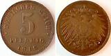 Deutschland  Probe 5 Pfennig 1916 A Eisen- Kupfer- plattiert, RRR vorzüglich