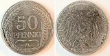 Deutschland  Probe 50 Pfennig 1919 A Probe Aluminium J 301 RRR vorzüglich