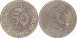 Deutschland  Variante 50 Pfennig 1971 D kleines Münzzeichen EPA 30K1 sehr schön/vorzüglich
