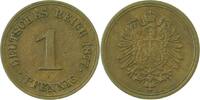 Deutschland 1 Pfennig 1 Pfennig 1877 A J 001 min Schrötlingsfehler am Rand -