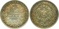 Deutschland 1/2 Mark 1/2 Mark 1905 D stgl Erstabschlag J 016 -