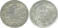 Deutschland 1/2 Mark 1/2 Mark 1917 D stgl.J 016 -