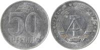 DDR 50 Pfennig 82A VS & RS deutlich doppelt! -