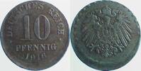 Deutschland 10 Pfennig Fehlprägung 10 Pfennig 1916 A dezentriert 15% J 298 -