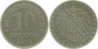 Deutschland 10 Pfennig 10 Pfennig 1922E vz, J 298, selten -