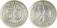 Deutschland 50 Pfennig 50 Reichspfennig 1938 G vz+ J 324 -