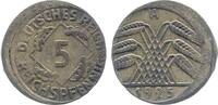 Deutschland 5 Pfennig Fehlprägung 5 Pfennig 1925 A dezentriert 15% J 316 -