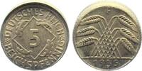 Deutschland 5 Pfennig Fehlprägung 5 Pfennig 1936 F J 316 dezentriert 10% -