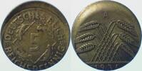 Deutschland 5 Pfennig Fehlprägung 5 Pfennig 1936 A dezentriert 10% J 316 -