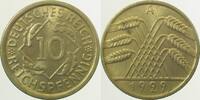 Deutschland 10 Pfennig 10 Reichspfennig 1929 A f prfr J 317 -