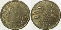 Deutschland 10 Pfennig 10 Reichspfennig 1929 A vz+ J 317 -
