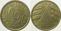 Deutschland 10 Pfennig 10 Reichspfennig 1929 A vz J 317 -