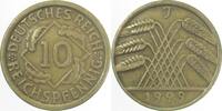 Deutschland 10 Pfennig 10 Reichspfennig 1929 J ss J 317 -