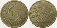 Deutschland 10 Pfennig 10 Reichspfennig 1930 F ss/vz J 317 -