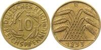 Deutschland 10 Pfennig 10 Reichspfennig 1933 G ss+ J 317 -