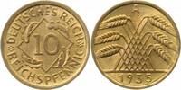 Deutschland 10 Pfennig 10 Reichspfennig 1935 A J 317 prfr/stgl -