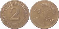 Weimarer Republik 2 Pfennig 1924J S40 -