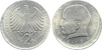 Deutschland 2 DM Fehlprägung 2 DM 1967 F Max Planck ca. 15° dezentriert -
