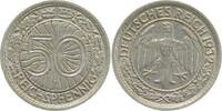 Deutschland 50 Pfennig 50 Reichspfennig 1932 E ss/vz J 324 -