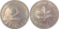 Deutschland 2 Pfennig 2 Pfennig 1965 G Polierte Platte J 381 -