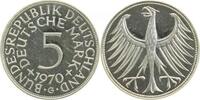 Deutschland 5 DM 5 Deutsche Mark 1970 G PP Proof J 387 -